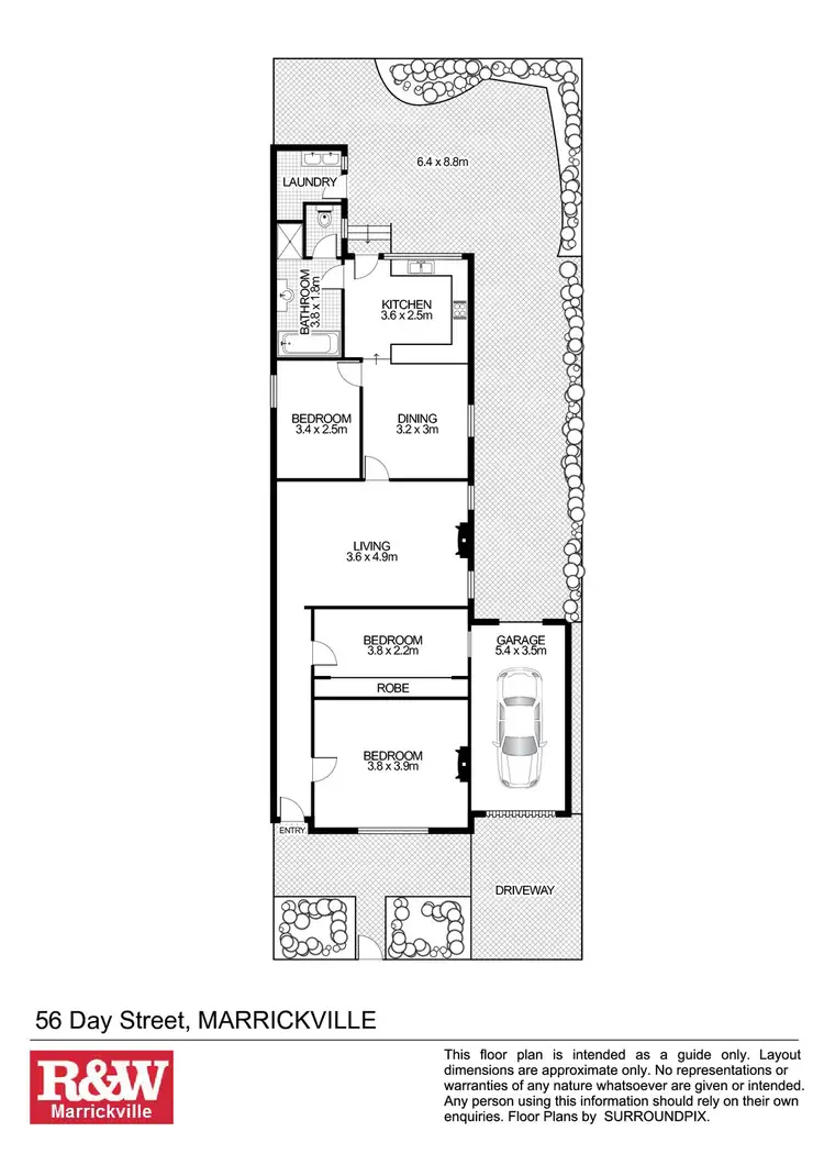 Floorplan of Homely house listing, 56 Day Street, Marrickville NSW 2204