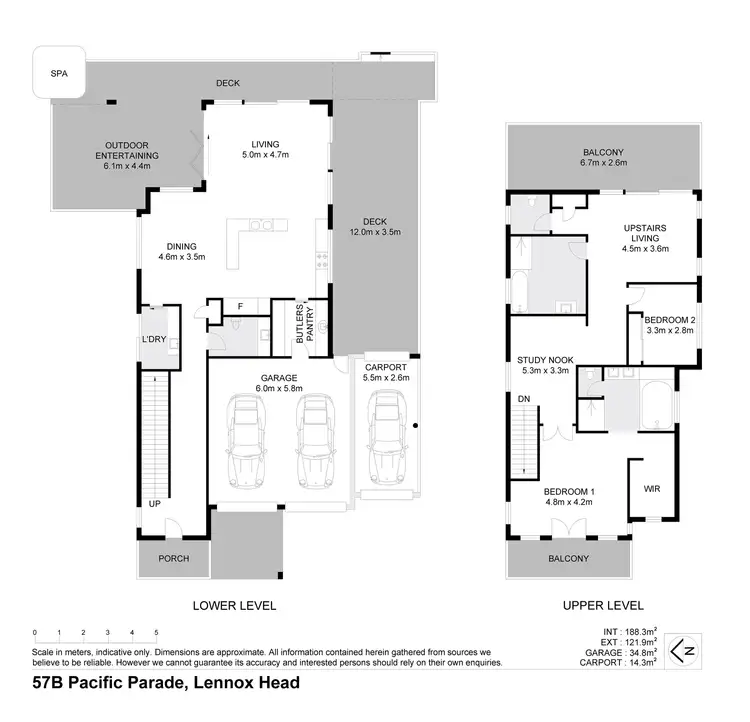 Floorplan of Homely house listing, 57b Pacific Parade, Lennox Head NSW 2478