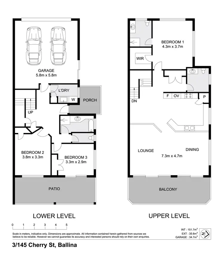 Floorplan of Homely townhouse listing, 3/145 Cherry Street, Ballina NSW 2478