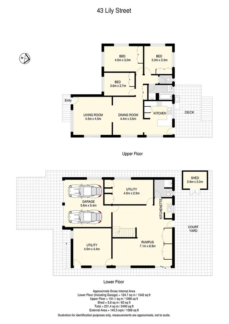 Floorplan of Homely house listing, 43 Lily Street, Everton Hills QLD 4053
