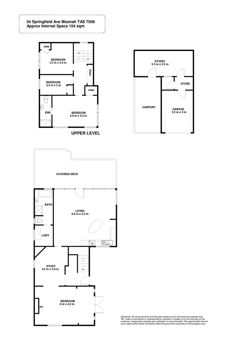 Floorplan of Homely house listing, 54 Springfield Avenue, Moonah TAS 7009