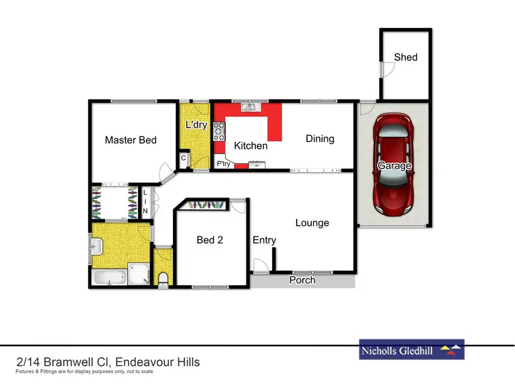 Floorplan of Homely house listing, 2/14 BRAMWELL CLOSE, Endeavour Hills VIC 3802