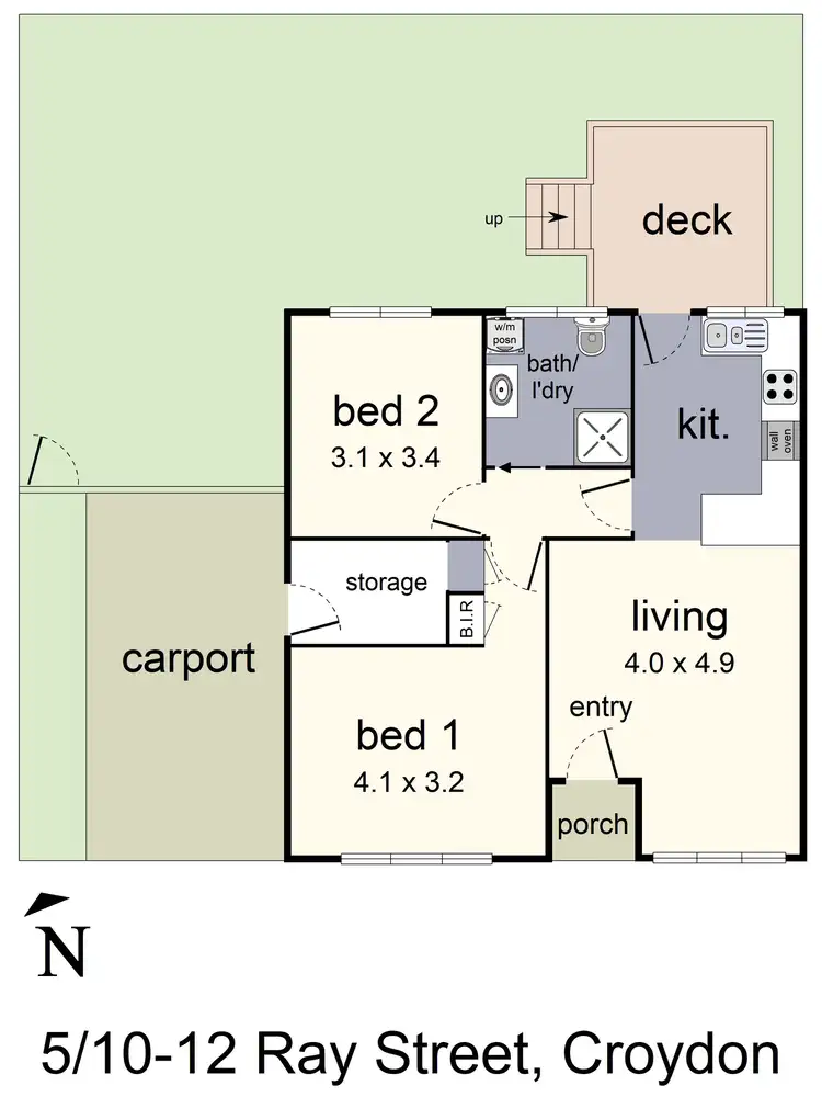 Floorplan of Homely unit listing, 5/10-12 Ray Street, Croydon VIC 3136