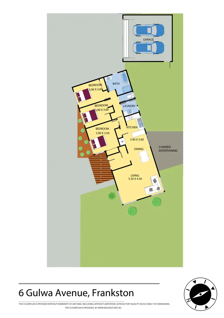 Floorplan of Homely house listing, 1/6 Gulwa Ave, Frankston VIC 3199