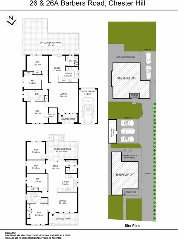 Floorplan of Homely house listing, 26 & 26A Barbers Road, Chester Hill NSW 2162