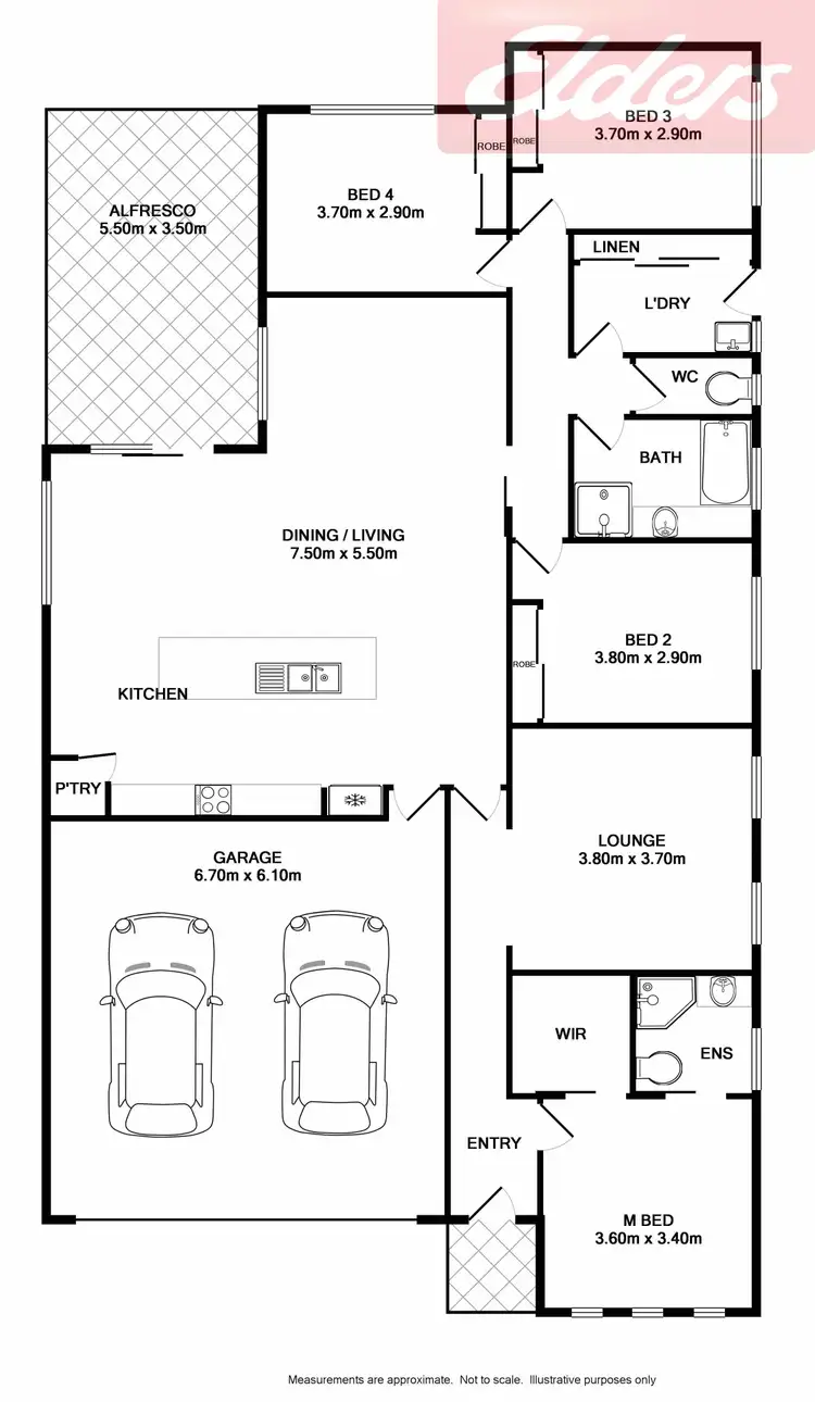 Floorplan of Homely house listing, 10 Chafia Place, Springdale Heights NSW 2641
