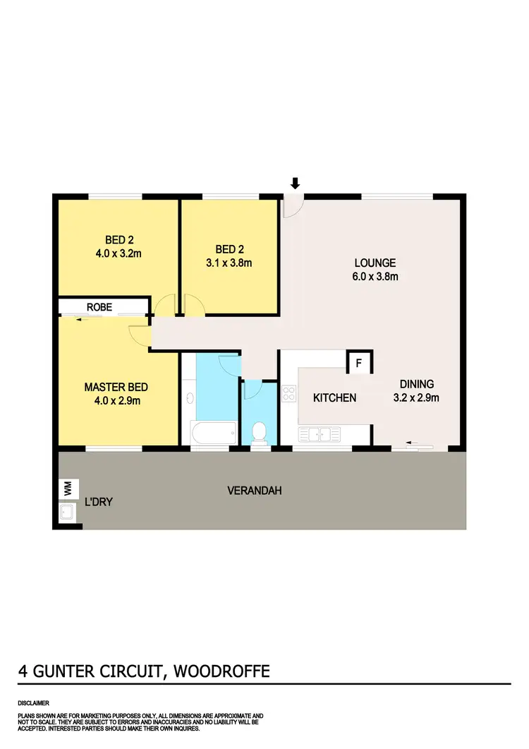 Floorplan of Homely house listing, 4 Gunter Circuit, Woodroffe NT 830
