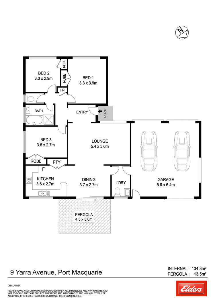 Floorplan of Homely house listing, 9 Yarra Avenue, Port Macquarie NSW 2444