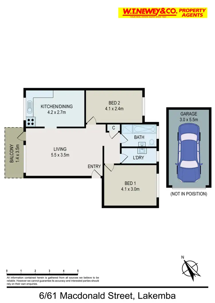 Floorplan of Homely unit listing, 6/61-63 Macdonald Street, Lakemba NSW 2195