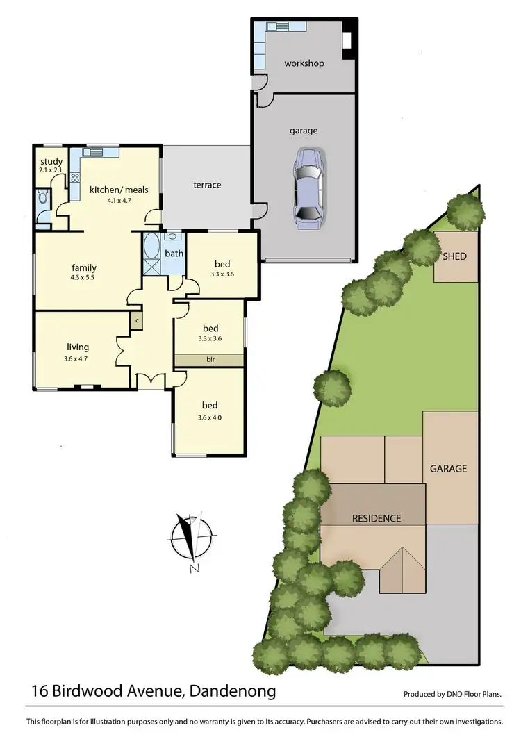 Floorplan of Homely house listing, 16 Birdwood Avenue, Dandenong VIC 3175