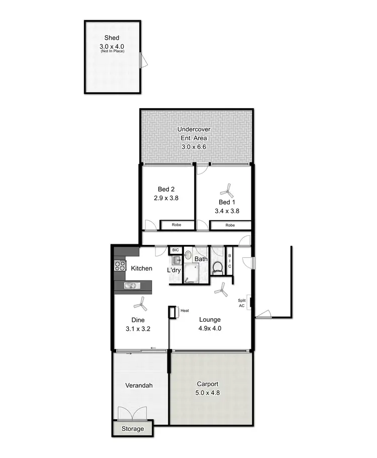 Floorplan of Homely house listing, 3 Lisa Court, Pennington SA 5013