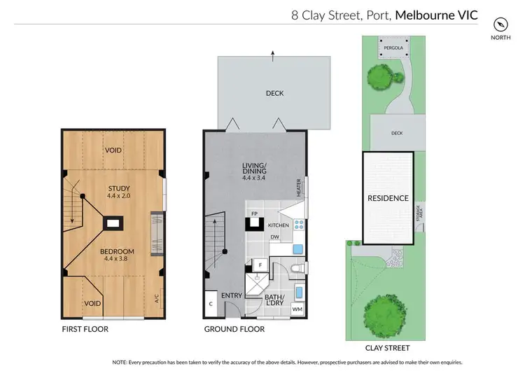 Floorplan of Homely house listing, 8 Clay Street, Port Melbourne VIC 3207