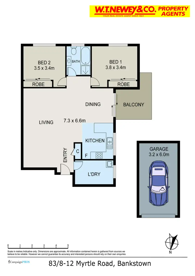 Floorplan of Homely unit listing, 83/8-12 Myrtle Rd, Bankstown NSW 2200