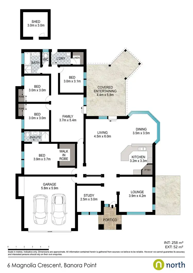 Floorplan of Homely house listing, 6 Magnolia Crescent, Banora Point NSW 2486