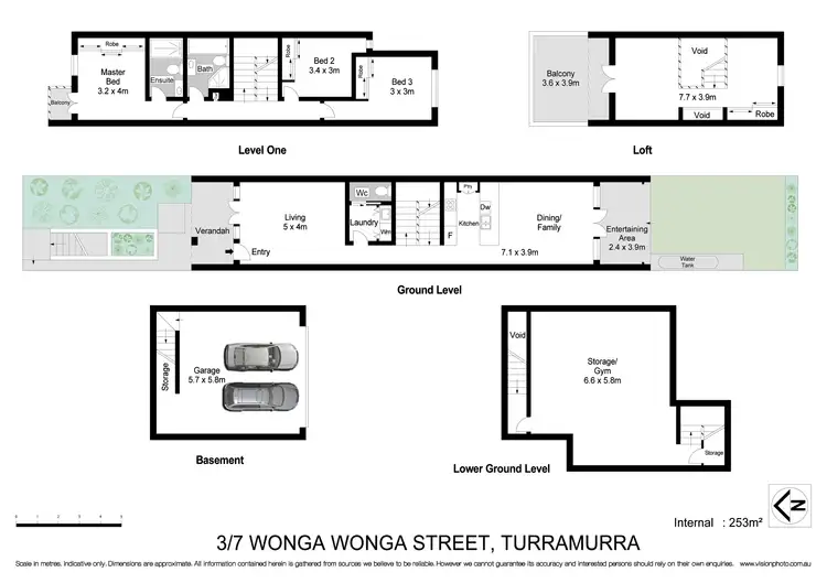 Floorplan of Homely townhouse listing, 3/7 Wonga Wonga Street, Turramurra NSW 2074