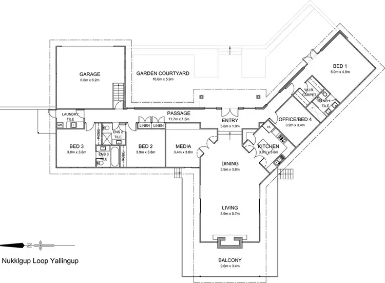 Floorplan of Homely house listing, 72 Nukklgup Loop, Yallingup WA 6282