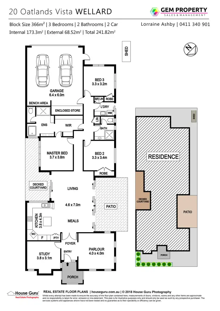 Floorplan of Homely house listing, 20 Oatlands Vista, Wellard WA 6170