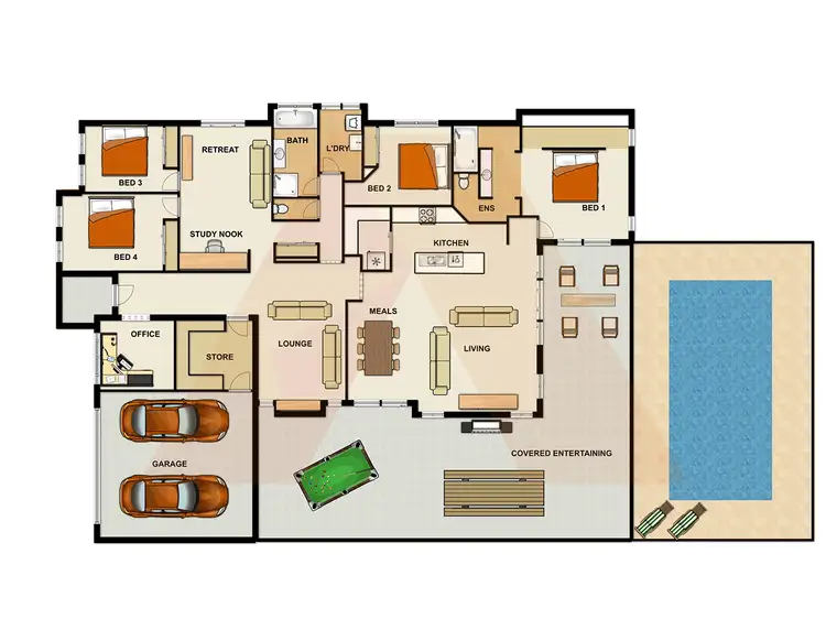 Floorplan of Homely house listing, 48-58 McDonald Road, Jimboomba QLD 4280