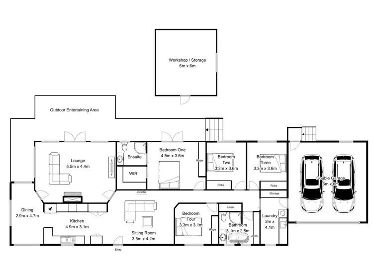 Floorplan of Homely house listing, 34 Pinot Parade, Relbia TAS 7258