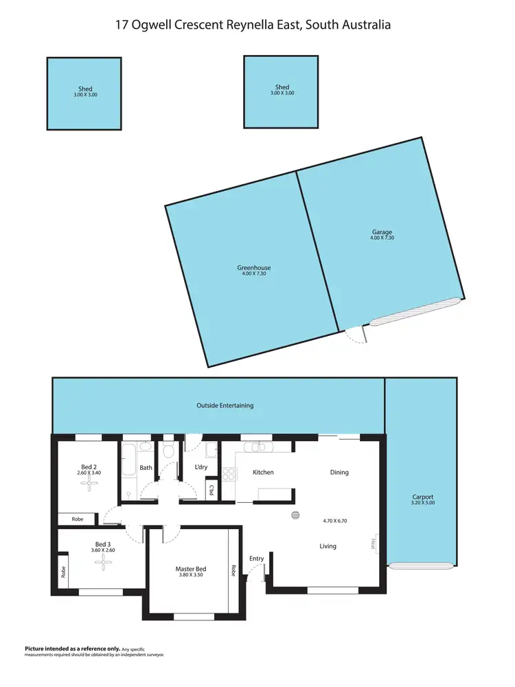 Floorplan of Homely house listing, 17 Ogwell Crescent, Reynella East SA 5161