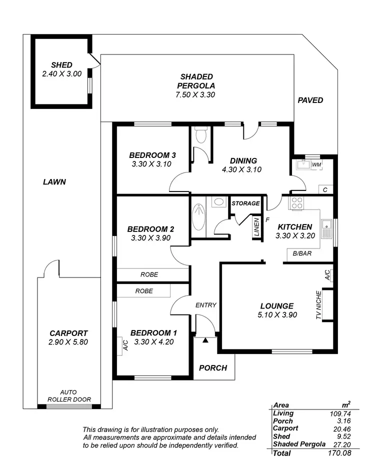 Floorplan of Homely house listing, 46 Murray Terrace, Oaklands Park SA 5046