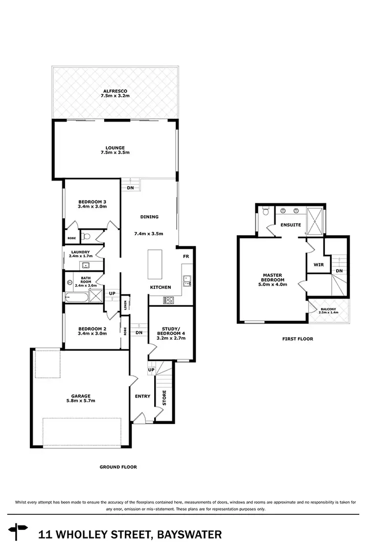 Floorplan of Homely house listing, 11 Wholley Street, Bayswater WA 6053