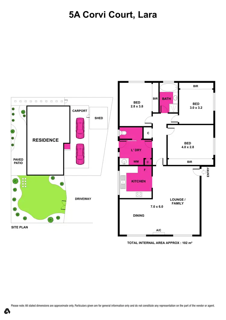 Floorplan of Homely house listing, 5A Corvi Court, Lara VIC 3212