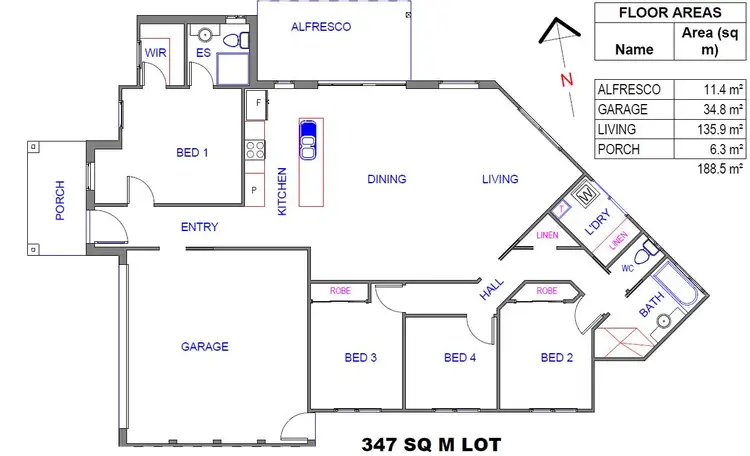 Floorplan of Homely house listing, 62 Helen Circuit, Googong NSW 2620