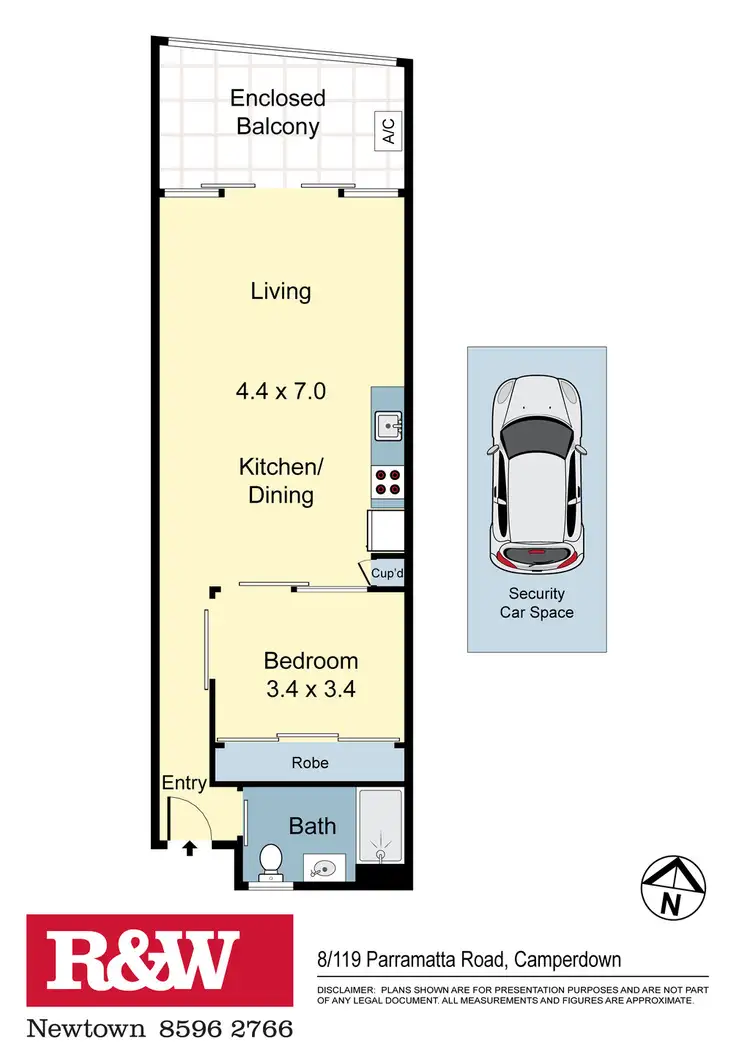 Floorplan of Homely apartment listing, 8/119-125 Parramatta Road, Camperdown NSW 2050