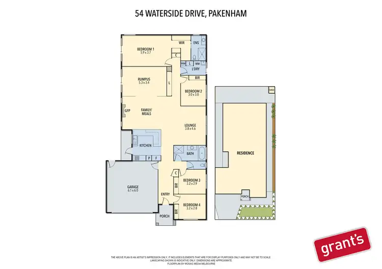 Floorplan of Homely house listing, 54 Waterside Drive, Pakenham VIC 3810