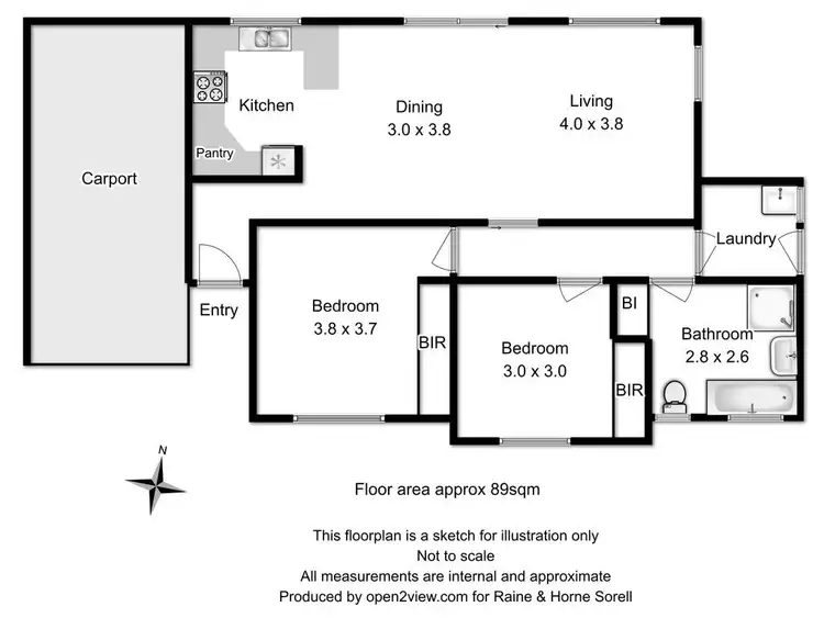 Floorplan of Homely unit listing, Unit 4, 9-11 Dodges Court, Sorell TAS 7172