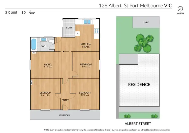 Floorplan of Homely house listing, 126 Albert Street, Port Melbourne VIC 3207