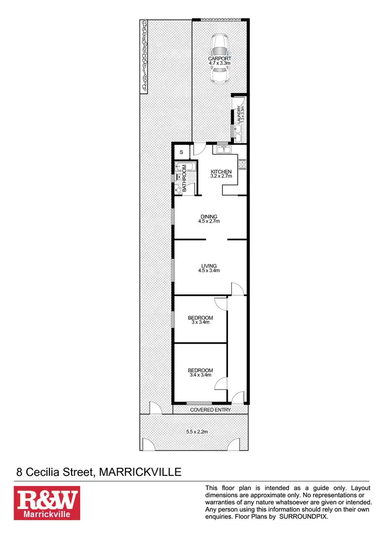 Floorplan of Homely house listing, 8 Cecilia Street, Marrickville NSW 2204