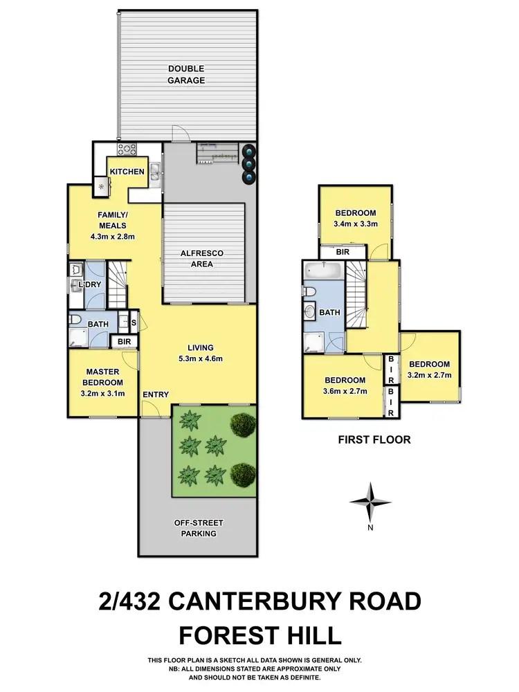 Floorplan of Homely townhouse listing, 2/432 Canterbury Rd, Forest Hill VIC 3131