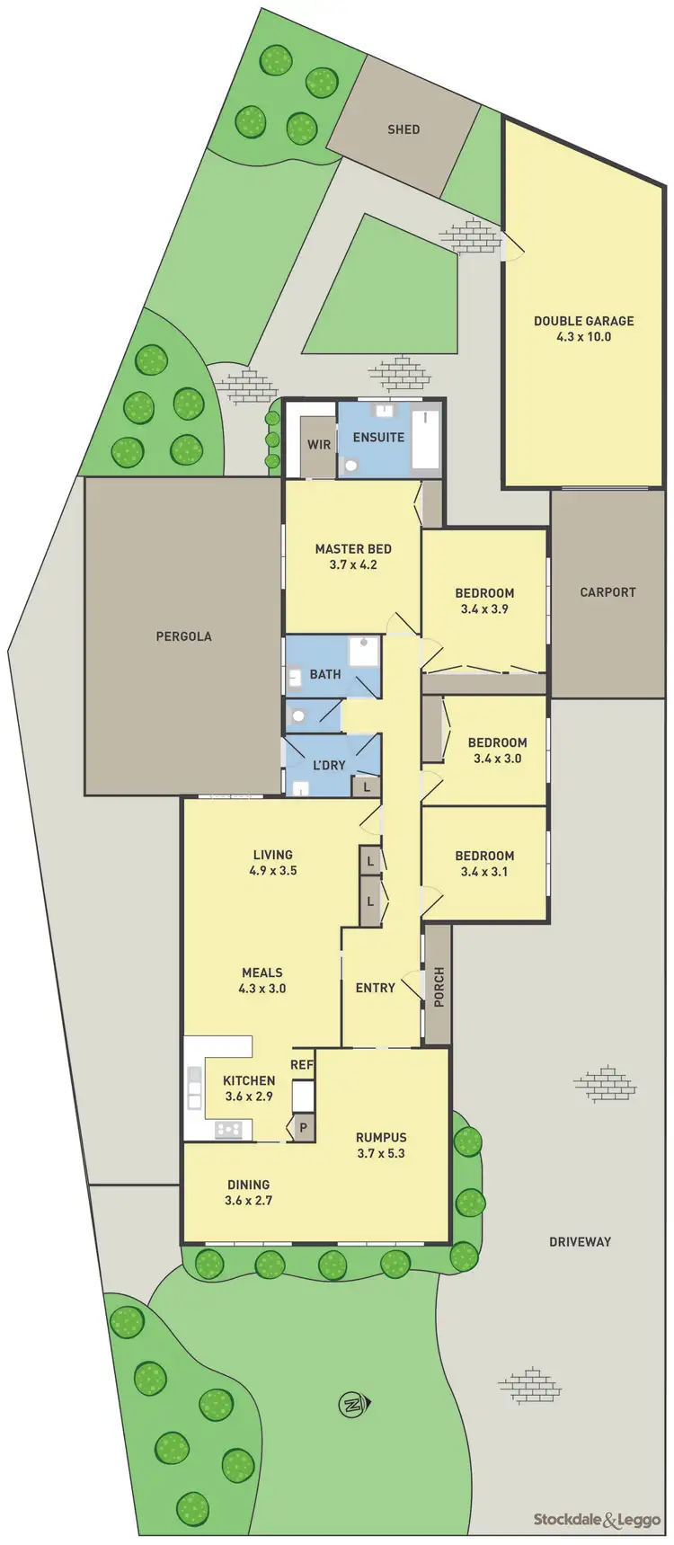 Floorplan of Homely house listing, 9 Linacre Crescent, Gladstone Park VIC 3043