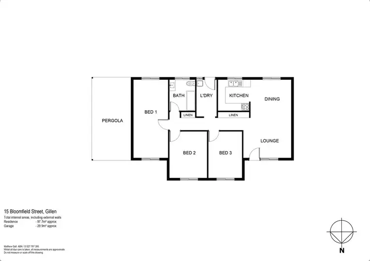 Floorplan of Homely house listing, 15 Bloomfield Street, Gillen NT 870