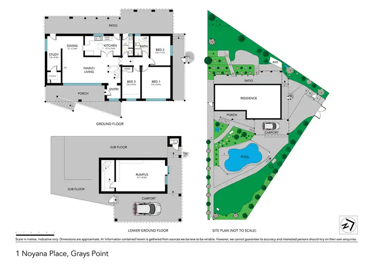 Floorplan of Homely house listing, 1 Noyana Avenue, Grays Point NSW 2232