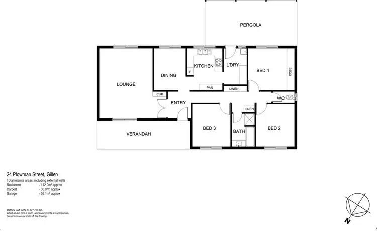 Floorplan of Homely house listing, 24 Plowman Street, Gillen NT 870