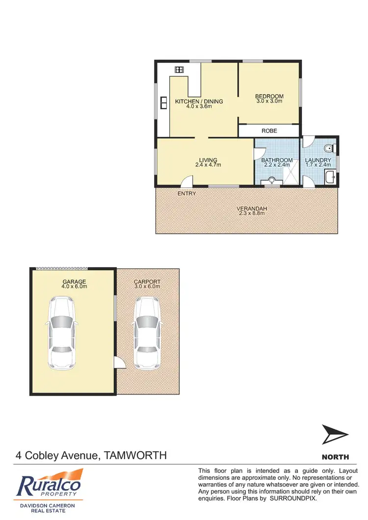 Floorplan of Homely house listing, 4 Cobley Avenue, Tamworth NSW 2340