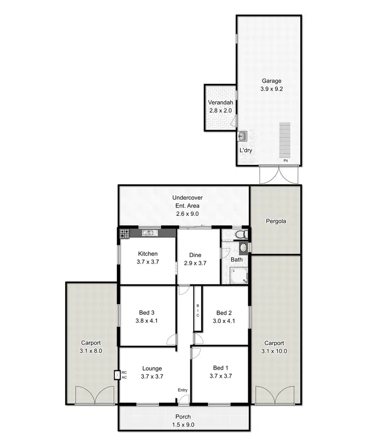 Floorplan of Homely house listing, 15 Phillip Street, West Croydon SA 5008