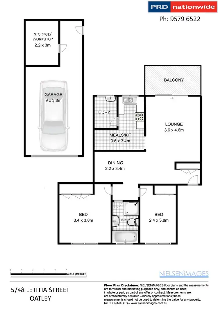 Floorplan of Homely unit listing, 5/48 Letitia Street, Oatley NSW 2223