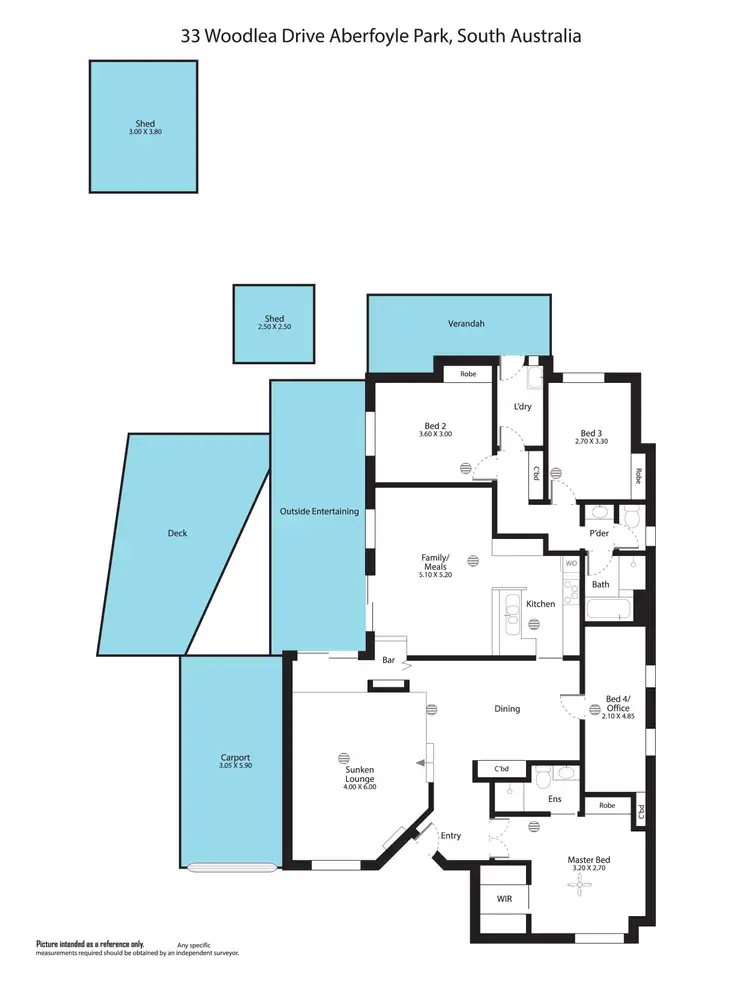 Floorplan of Homely house listing, 33 Woodlea Drive, Aberfoyle Park SA 5159