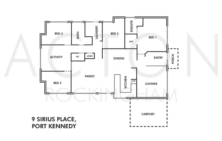 Floorplan of Homely house listing, 9 Sirius Place, Port Kennedy WA 6172