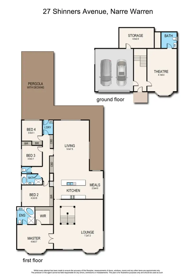 Floorplan of Homely house listing, 27 Shinners Avenue, Narre Warren VIC 3805