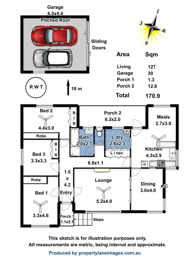 Floorplan of Homely house listing, 45 Calton Road, Gawler East SA 5118