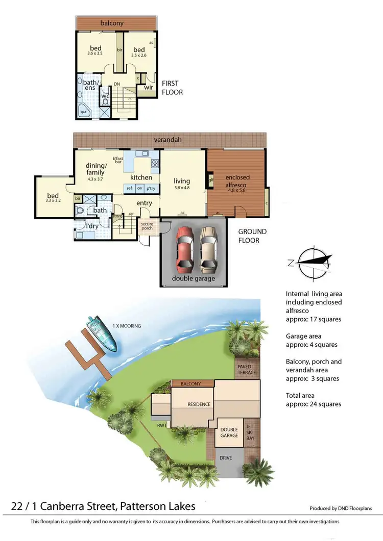 Floorplan of Homely house listing, 22/1 Canberra Street, Patterson Lakes VIC 3197