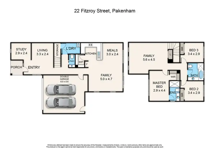 Floorplan of Homely house listing, 22 Fitzroy Street, Pakenham VIC 3810
