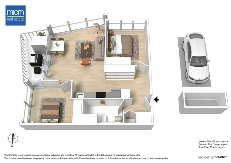 Floorplan of Homely apartment listing, 705/639 Lonsdale Street, Melbourne VIC 3000