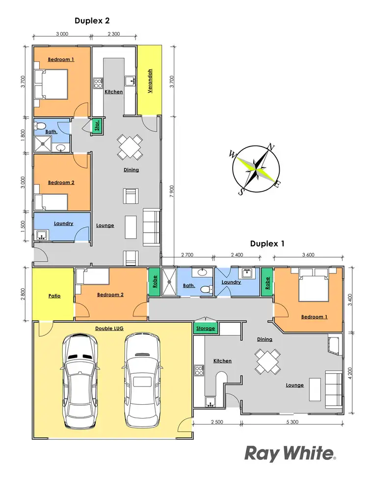 Floorplan of Homely semi-detached listing, 13 Bushland Drive, Taree NSW 2430