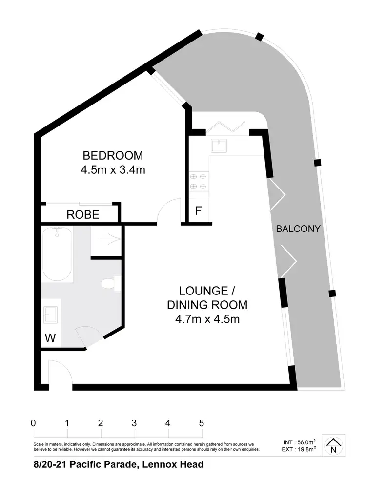 Floorplan of Homely unit listing, 8/20-21 Pacific Parade, Lennox Head NSW 2478